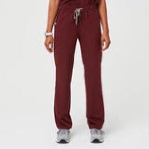 FIGS Burgundy Sewell - Classic Scrub Pants - L